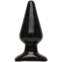 Classic Butt Plug Black Smooth Large