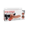 Fetish Fantasy Series Flesh 7'' Vibrating Hollow Strap-on With Balls