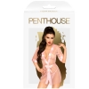Penthouse Lingerie Pink Midnight Mirage Kimono With Thong