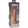 King Cock Elite 6'' Vibrating Tan Dual Density Cock Dildo