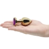 Hidden Treasures Gold & Purple Gem 2.9" Butt Plug