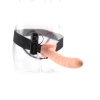 Fetish Fantasy Series Flesh 8'' Vibrating Hollow Strap-on