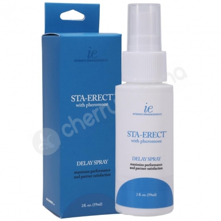 Intimate Enhancements Sta-Erect with Pheromone Delay Spray 59ml