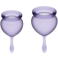 Satisfyer Feel Good Purple Menstrual Cups 2pk
