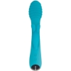 Evolved Aqua Bunny Blue Dual Orgasm Bendable Shaft Rabbit Vibrator 