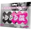Peekaboo Premium Nipple Pasties Bad Girl Black & Pink - 2 Pairs