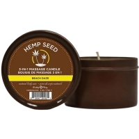 Earthy Body Hemp Seed 3-in-1 Beach Daze Massage Candle