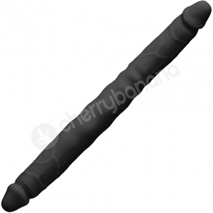 Colours Black 12" Double Pleasures Silicone Double Dong