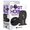 The 9'S Port Hole Large Black Hollow Butt Plug