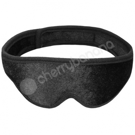 Ouch Velvet & Velcro Adjustable Black Eye Mask