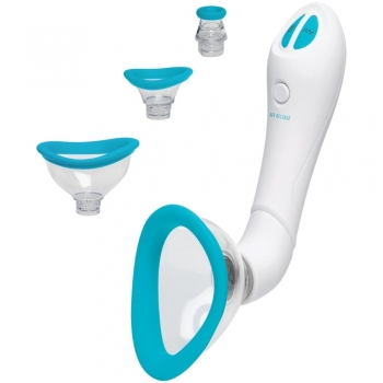 Doc Johnson Bloom Automatic & Vibrating Blue Clit, Vulva, Nipple Pump