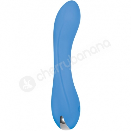 Evolved Blue Crush Flexible Vibe With Curved G-Spot Tip