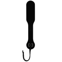 Sincerely Bow Tie Acrylic Black Paddle With Wrist Strap