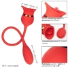 Calexotics French Kiss Casanova Red Double Ended Stimulation Vibrator