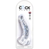 King Cock Clear 7.5" Cock With Balls Flexible Dong