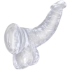 King Cock Clear 7.5" Cock With Balls Flexible Dong