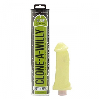 Clone-A-Willy Glow In The Dark Vibrator Moulding Kit Green