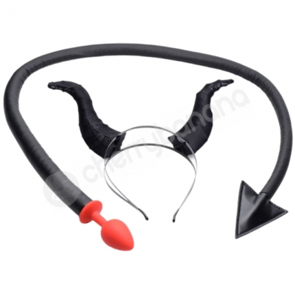 Tailz Devil Tail Anal Plug & Horn Ears Set