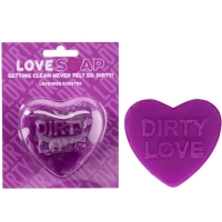 S-Line Lavender Scented Heart Soap "Dirty Love" 