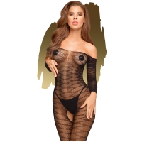 Penthouse Lingerie Black Dreamy Diva Crotchless Bodystocking