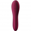 Satisfyer Dual Crush 2 in 1 Red Curved Shaft Vibrator With Air Pulse Clitoral Stimulation