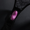 Svakom Edeny Vibrating Panties Purple Curved Vibrator With Black Tie-side Underwear 