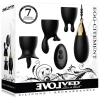 Evolved Egg-citment Vibrating Black Egg With 3 Sleeves & Wireless Remote