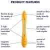 Satisfyer Elastic Joy Yellow Bendable Couples Versatile Vibrator