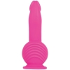 Evolved Ballistic Pink Vibrating Dildo With Stimulating Balls Motor & Remote Control