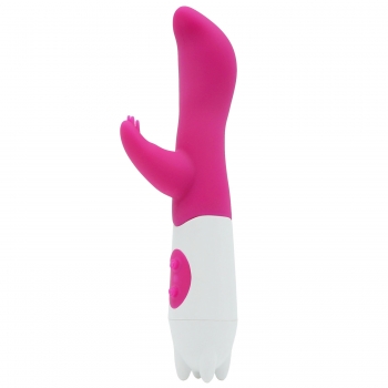 Cherry Banana Pink G-Spot Lover Nubbed Rabbit Vibrator