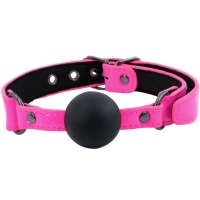 Electra Play Things Adjustable Neon Pink Ball Gag