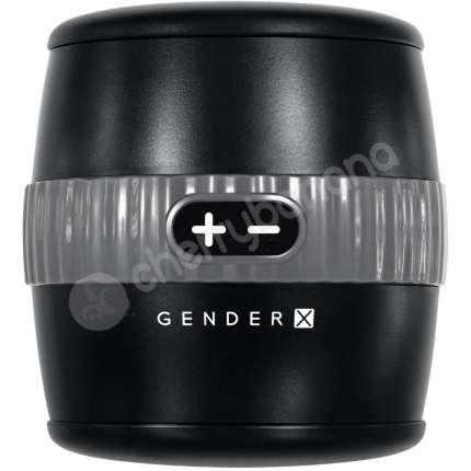 Gender X Barrel Of Fun Dual Ended Black Vibrating Stroker