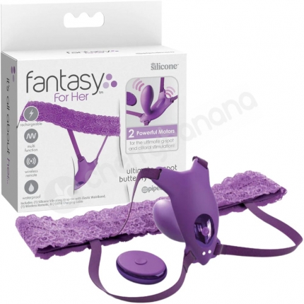 Fantasy For Her Ultimate G-spot Butterfly Strap-On Vibrating Panties