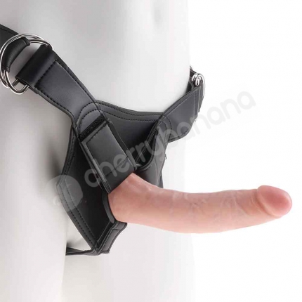 King Cock Flesh Strap-on Harness With 7'' Cock