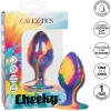 Calexotics Cheeky Large Swirl Tie-dye 3" Silicone Butt Plug