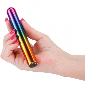 Chroma Rainbow Large Slim Rechargeable Bullet Vibe