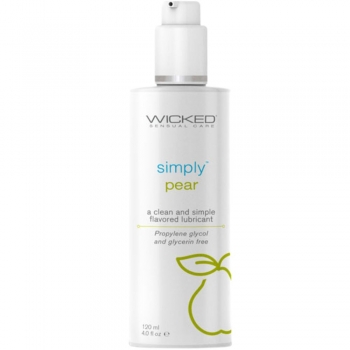 Wicked Simply Aqua Pear Flavoured Water-Based Lubricant 120ml