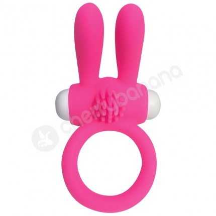 Cherry Banana Pink Twin Teaser Vibrating Cock Ring