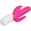 Rabbit Essentials Pink Double Penetration Rotating Rabbit Vibrator