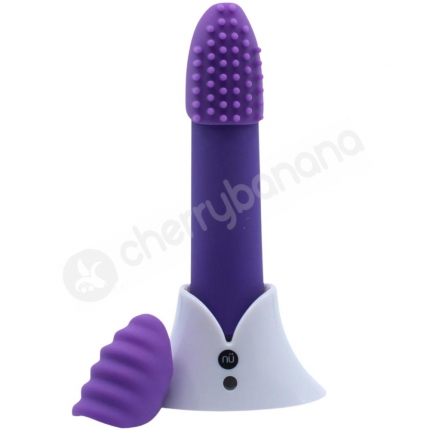 Nu Sensuelle Point Plus 20 Function Purple Bullet With Interchangeable Sleeves