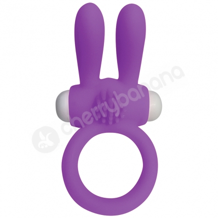 Cherry Banana Purple Twin Teaser Vibrating Cock Ring