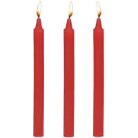 Master Series Fire Sticks Red Fetish Drip Candles 3 Pack