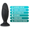 Anal Adventures Platinum Silicone 5.75" Rocket Plug Black