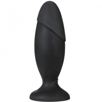 Anal Adventures Platinum Silicone 5.75" Rocket Plug Black