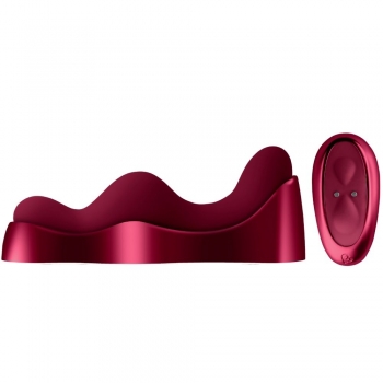 Rocks Off Ruby Glow Blush Ride On Vibrator Dual Purpose Pleasure Wand & Saddle Vibe