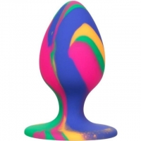 Calexotics Cheeky Medium Tie-Dye 2" Silicone Butt Plug