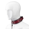 Cherry Banana Thrill Red Faux Leather Bondage Collar