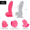 Addiction Tom 7" Silicone Ribbed Dildo With Balls