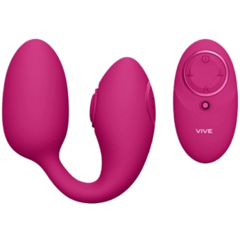 Vive Aika Pink Vibrating Twin Motor Egg With Pulse Wave & Remote Control