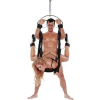 Whipsmart Black BDSM Fantasy Bondage Swing & Cuff Set